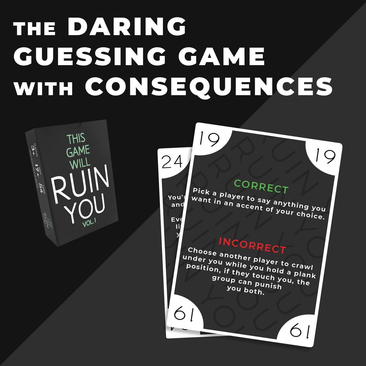 This Game Will Ruin You Vol 1 - Card Games for Adults & Hen Parties - Party Games for Uni Students & Fun Adult Games- Board Games for Groups & Couples or 18th Birthday Gift Visit the Hollew Store