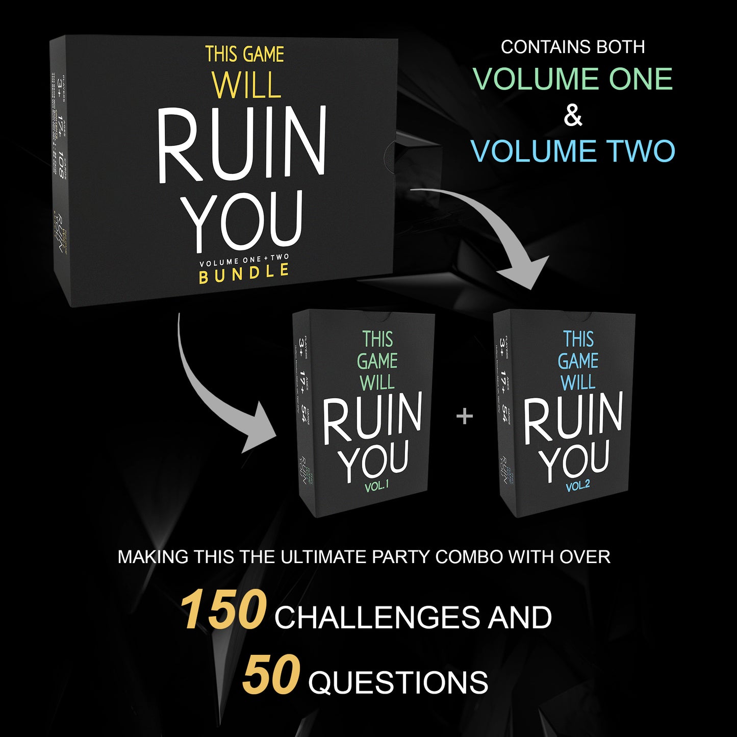 This Game Will Ruin You Bundle - Card Games for Adults Party, Hen Party Games, Adult Card Games for Stag Do | Adult Games for Uni Students Pre Parties | Hen Do Games | Fun Card Games for Adults