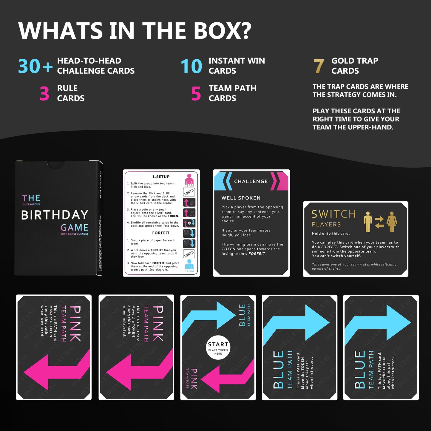 The Outrageous Birthday Card Game | Adult Games for Birthdays | Party Games | Birthday Gifts for Women & Men, Party Gift Ideas for Him or Her, Boyfriend and Girlfriend | Fun Card Games for Adults